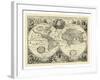 Vintage World Map-null-Framed Art Print