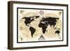 Vintage World Map-Devon Ross-Framed Art Print