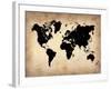 Vintage World Map-NaxArt-Framed Art Print