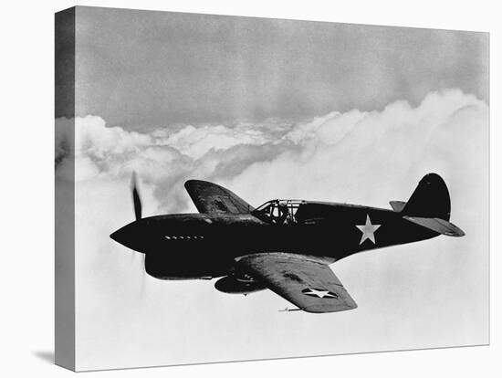 Vintage World War II Photo of a P-40 Fighter Plane-Stocktrek Images-Stretched Canvas