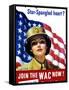 Vintage World War II Poster of a Member of the Women's Army Corps-Stocktrek Images-Framed Stretched Canvas