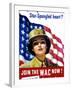 Vintage World War II Poster of a Member of the Women's Army Corps-Stocktrek Images-Framed Photographic Print