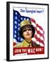 Vintage World War II Poster of a Member of the Women's Army Corps-Stocktrek Images-Framed Photographic Print