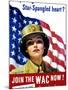 Vintage World War II Poster of a Member of the Women's Army Corps-Stocktrek Images-Mounted Photographic Print