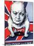 Vintage World War II Poster of Winston Churchill As a Bulldog And the British Flag-Stocktrek Images-Mounted Premium Photographic Print