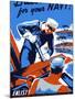 Vintage World War II Poster Showing Two Sailors Building a Ship-Stocktrek Images-Mounted Photographic Print