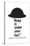 Vintage World War II Propaganda Poster Featuring an Army Helmet-null-Stretched Canvas