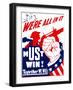 Vintage World War II Propaganda Poster-Stocktrek Images-Framed Photographic Print