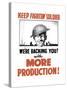 Vintage World War II Propaganda Poster-null-Stretched Canvas