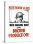 Vintage World War II Propaganda Poster-null-Stretched Canvas