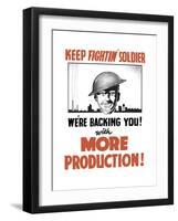 Vintage World War II Propaganda Poster-null-Framed Art Print