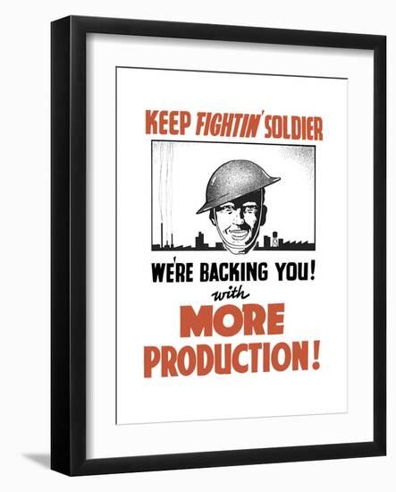 Vintage World War II Propaganda Poster-null-Framed Art Print