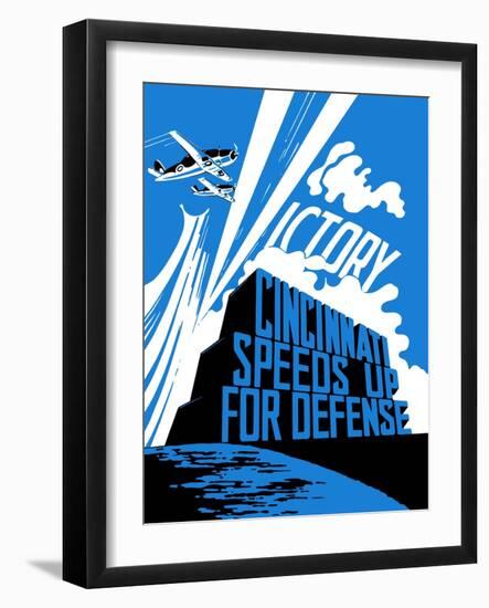 Vintage World War II Propaganda Poster-null-Framed Art Print