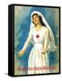 Vintage World War One Poster of a Red Cross Nurse Holding Open Her Arms-Stocktrek Images-Framed Stretched Canvas