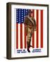 Vintage World War One Poster of a US Marine Holding His Sidearm-Stocktrek Images-Framed Photographic Print