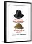 Vintage World Ware II Poster Featuring a Fedora and an Army Helmet-Stocktrek Images-Framed Art Print