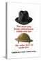 Vintage World Ware II Poster Featuring a Fedora and an Army Helmet-Stocktrek Images-Stretched Canvas