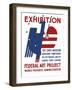 Vintage Wpa Poster Features a Red, White, and Blue Eagle-Stocktrek Images-Framed Art Print