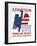 Vintage Wpa Poster Features a Red, White, and Blue Eagle-Stocktrek Images-Framed Art Print