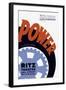 Vintage Wpa Poster for Power, a Living Newspaper Play by the Federal Theatre Project-Stocktrek Images-Framed Art Print