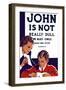Vintage Wpa Propaganda Poster Featuring a Teacher and Young Boy Reading-null-Framed Art Print