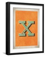 Vintage X-null-Framed Art Print