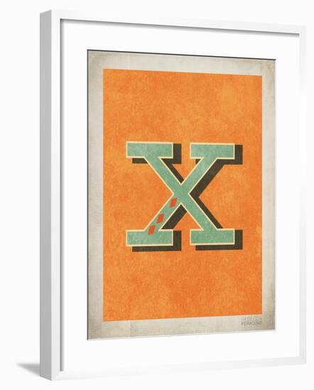 Vintage X-null-Framed Art Print