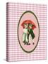 Vintage Xmas Children with Umbrella-Effie Zafiropoulou-Stretched Canvas