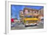 Vintage Yellow Car-Robert Kaler-Framed Photographic Print