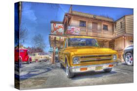 Vintage Yellow Car-Robert Kaler-Stretched Canvas