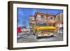 Vintage Yellow Car-Robert Kaler-Framed Photographic Print