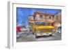 Vintage Yellow Car-Robert Kaler-Framed Photographic Print