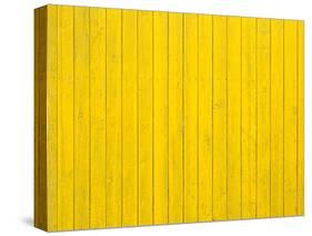 Vintage Yellow Wooden Background-inxti-Stretched Canvas