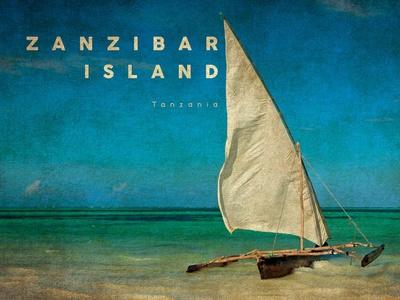 Zanzibar Island Tanzania East Africa Travel Advertisement  Art Poster Print 