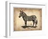 Vintage Zeebra-NaxArt-Framed Art Print