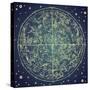 Vintage Zodiac Constellation Of Northern Stars-Alisa Foytik-Stretched Canvas