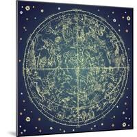 Vintage Zodiac Constellation Of Northern Stars-Alisa Foytik-Mounted Premium Giclee Print