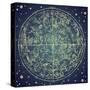 Vintage Zodiac Constellation Of Northern Stars-Alisa Foytik-Stretched Canvas