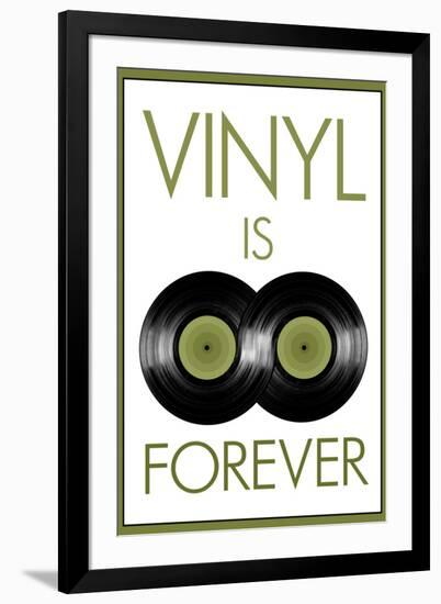 Vinyal is Forever Music-null-Framed Art Print