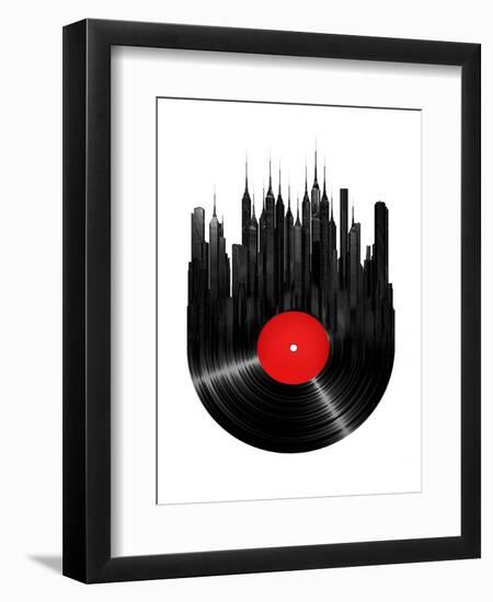 Vinyl City-null-Framed Art Print
