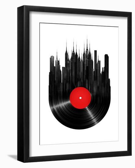 Vinyl City-null-Framed Art Print