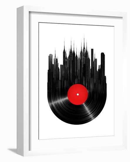 Vinyl City-null-Framed Art Print