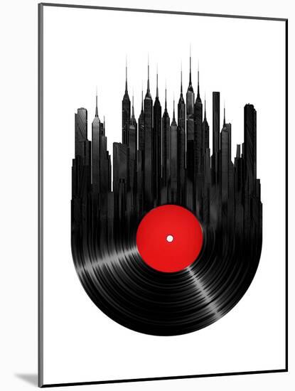 Vinyl City-null-Mounted Art Print