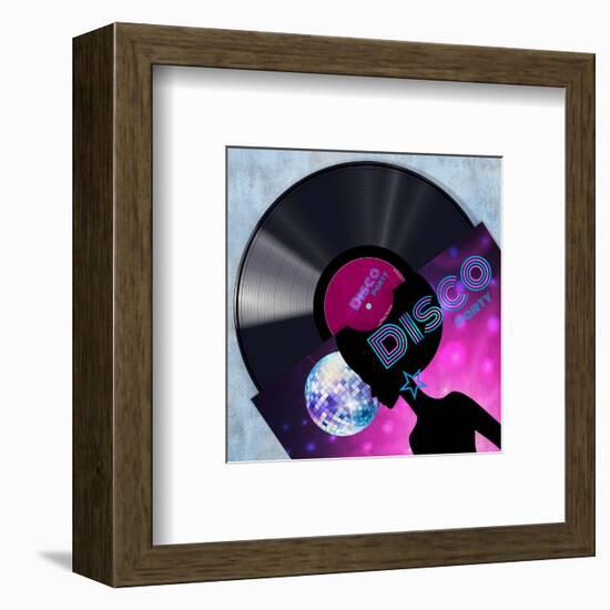 Vinyl Club, Disco-Steven Hill-Framed Giclee Print