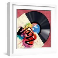 Vinyl Club, Jazz-Steven Hill-Framed Giclee Print