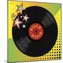 Vinyl Disco Music Plate with Art Background-Robert Voight-Mounted Premium Giclee Print
