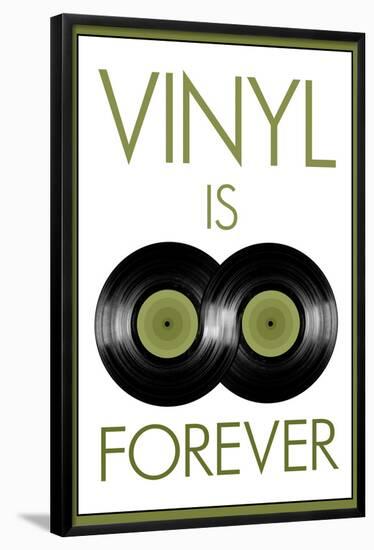 Vinyl is Forever Music Poster-null-Framed Poster