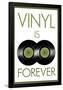 Vinyl is Forever Music Poster-null-Framed Poster