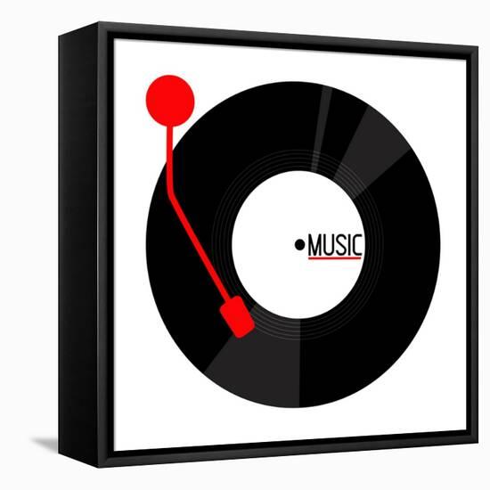 Vinyl Music-Enrique Rodriguez Jr.-Framed Stretched Canvas