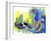 Vinyl Vulture-Ric Stultz-Framed Giclee Print